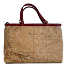 Borsa Donna a Mano 1A Classe Alviero Martini linea Geo Soft Liberty colore Geo Classic e Bordeaux GP56