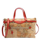 Borsa Donna a Mano 1A Classe Alviero Martini Linea Soft Sound Geo Classic e Rosso Corallo GQ58