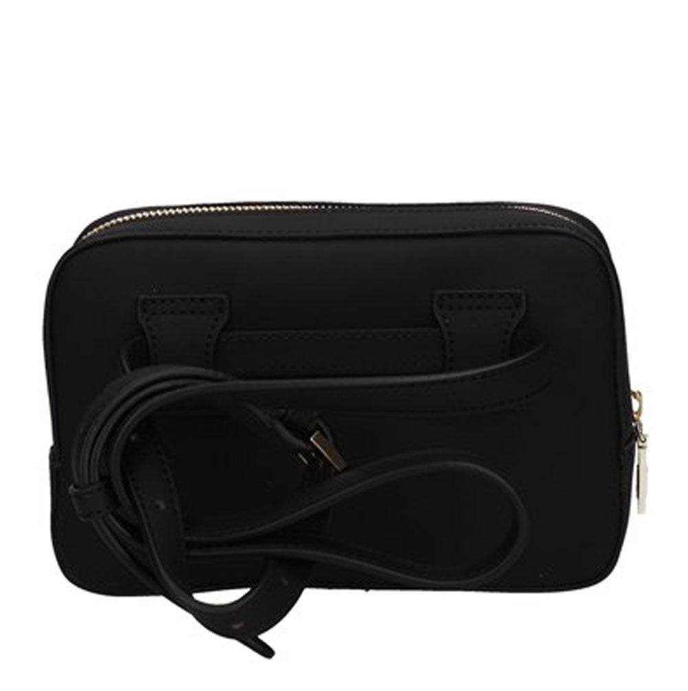 1A Classe Damen-Gürteltasche Alviero Martini Summer Vibes-Linie aus schwarzem gummiertem Stoff GQ92