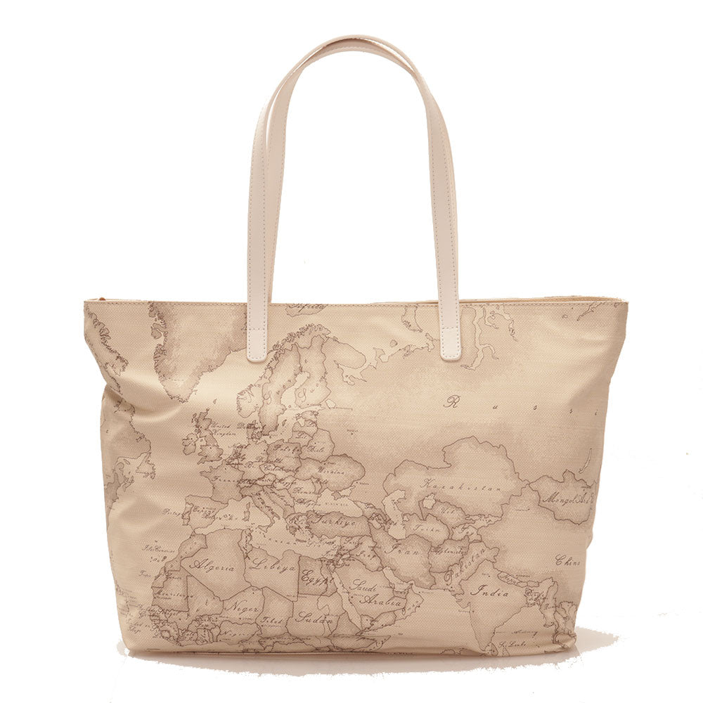 Damen-Einkaufstasche 1A Classe Alviero Martini Selene Soft Geo Rafia Linie GU67