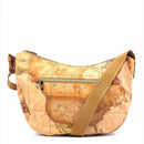 Große Damen-Umhängetasche 1A Classe Alviero Martini Selene Soft Geo Classic-Linie und Braun GU68