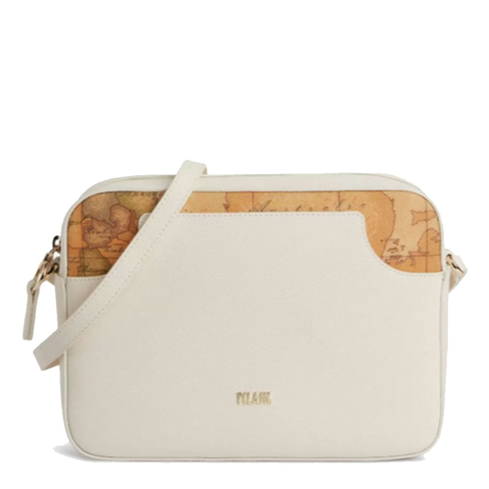 Große Damen-Umhängetasche 1A Classe Alviero Martini Girl City-Linie, Weiß GU92