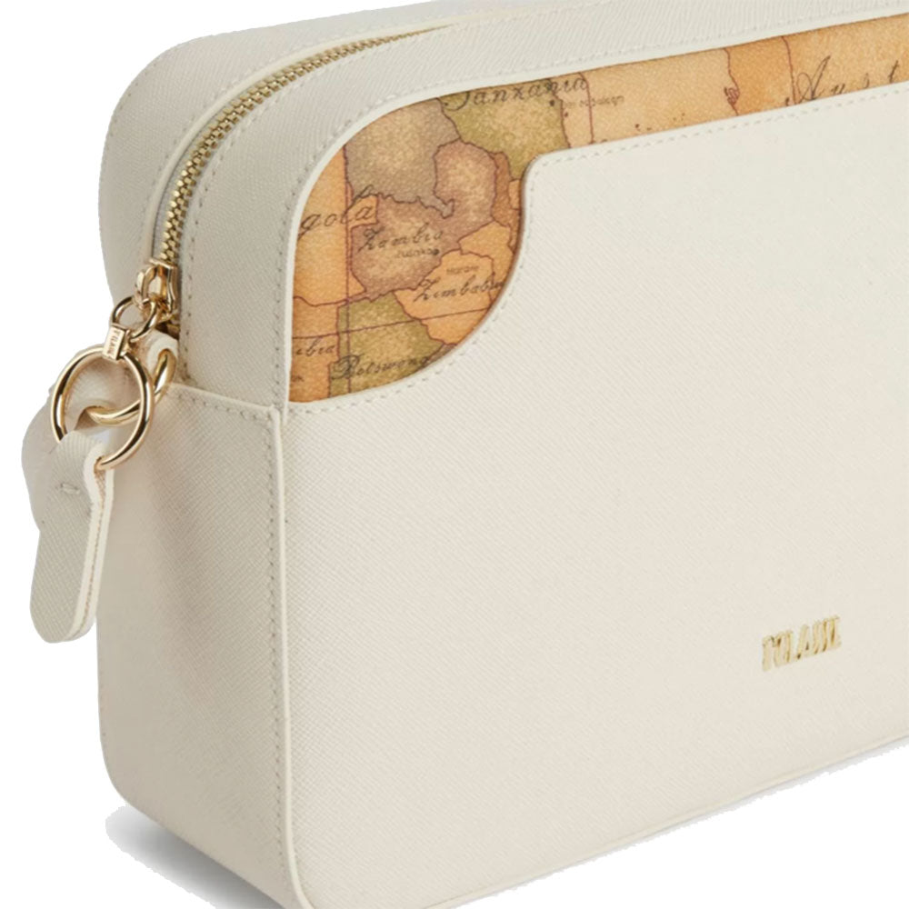 Große Damen-Umhängetasche 1A Classe Alviero Martini Girl City-Linie, Weiß GU92