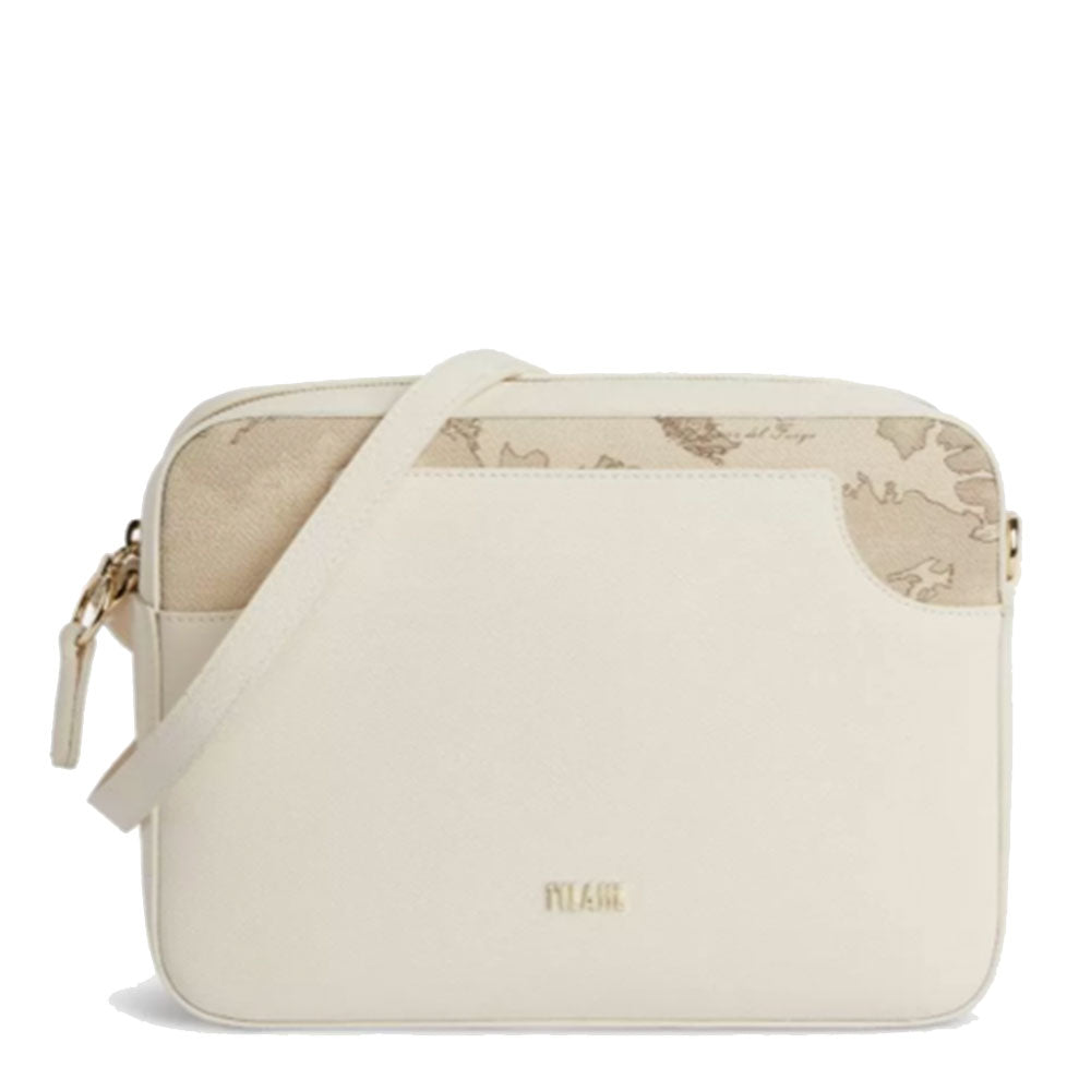 Große Damen-Umhängetasche 1A Classe Alviero Martini Girl City-Linie, Farbe Weiß und Geo Safari GU92