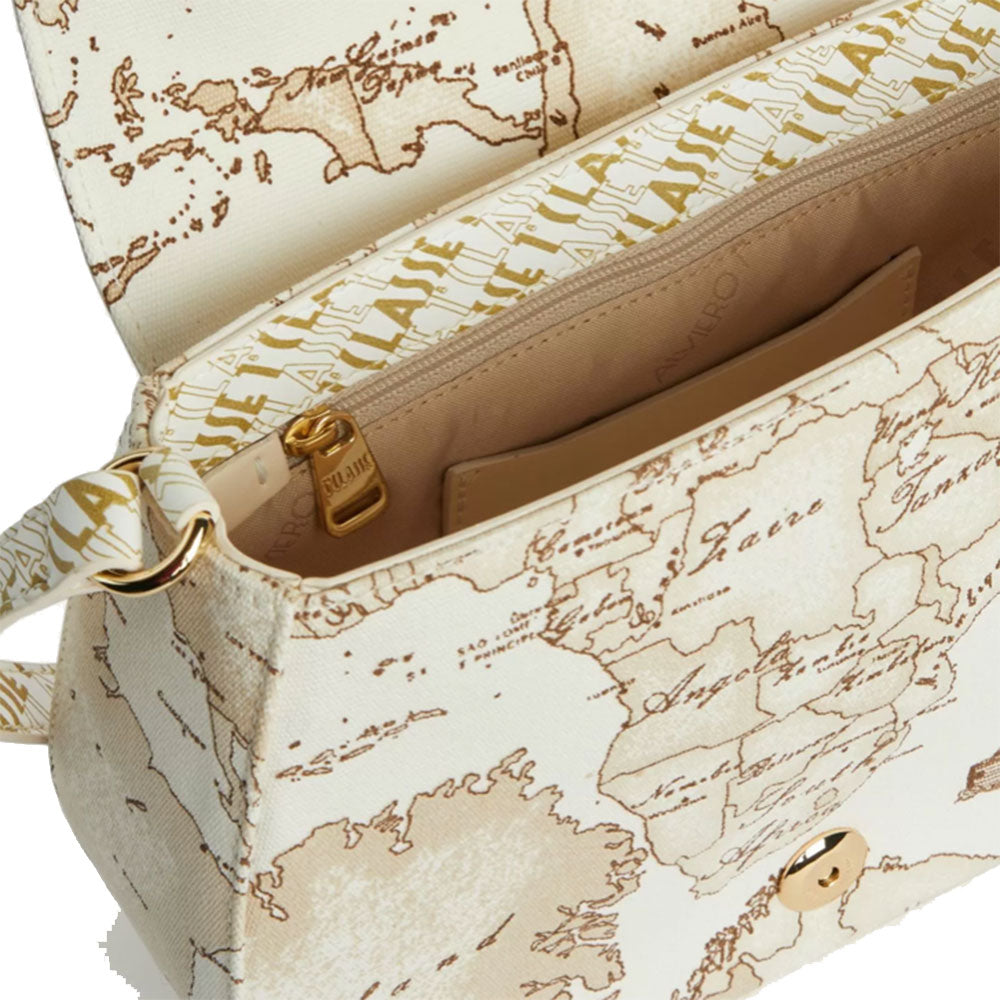 Borsa Donna a Tracolla 1A Classe Alviero Martini linea Geo Blanco