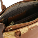 Borsa Donna a Mano Piccola 1A Classe Alviero Martini linea Glam City color Castagna GV68