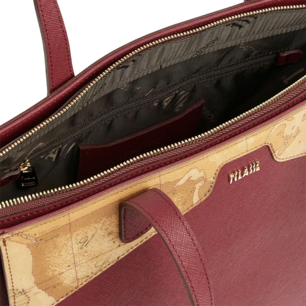 Borsa Donna Shopping Grande 1A Classe Alviero Martini linea Glam City color Cabernet GV69