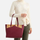Borsa Donna Shopping Grande 1A Classe Alviero Martini linea Glam City color Cabernet GV69