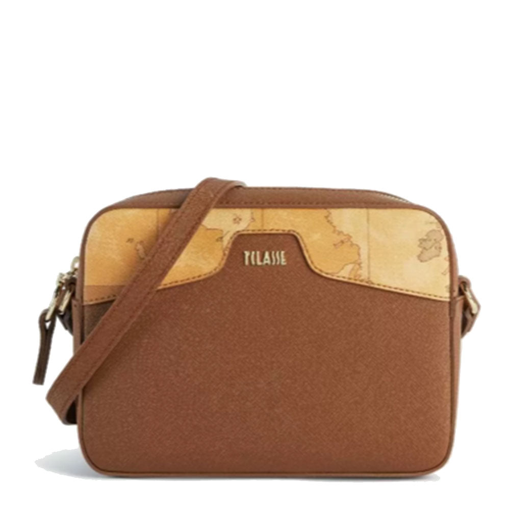 Kleine Damen-Umhängetasche 1A Classe Alviero Martini Glam City-Linie in der Kastanienfarbe GV72