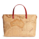 Damenhandtasche 1A Classe Alviero Martini Soft Generation-Linie mit Geo Classic und Red GV75-Aufdruck