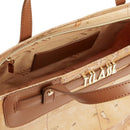 Damenhandtasche 1A Classe Alviero Martini Soft Generation-Linie mit Geo Classic und Kastaniendruck GV75