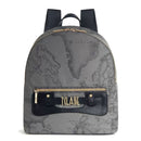 1A Classe Alviero Martini Damenrucksack Soft Generation-Linie mit Geo Dark-Aufdruck Grau GV80