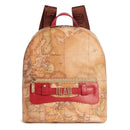 Alviero Martini 1A Classe Damenrucksack Soft Generation-Linie mit Geo Classic und Red GV80-Aufdruck