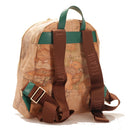 Alviero Martini 1A Classe Damenrucksack Soft Generation-Linie mit Geo Classic und grünem Aufdruck GV80