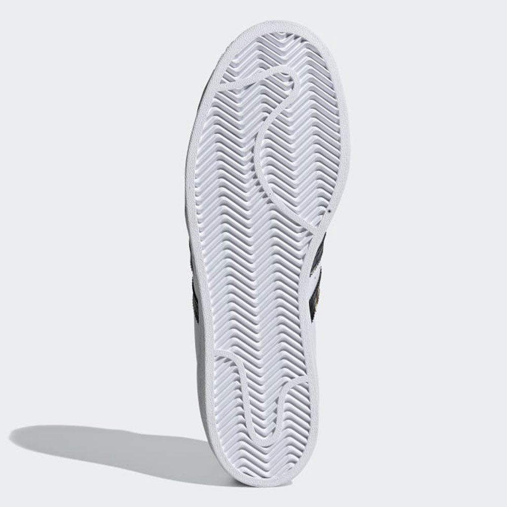 Scarpe ADIDAS Sneakers linea Superstar in Pelle colore Bianco e Dettagli Camouflage