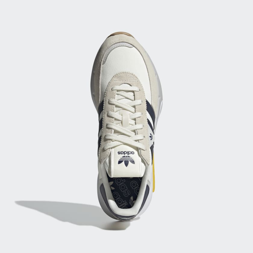 Scarpe Uomo ADIDAS Sneakers linea Retropy F2 colore Bianco Navy e Giallo