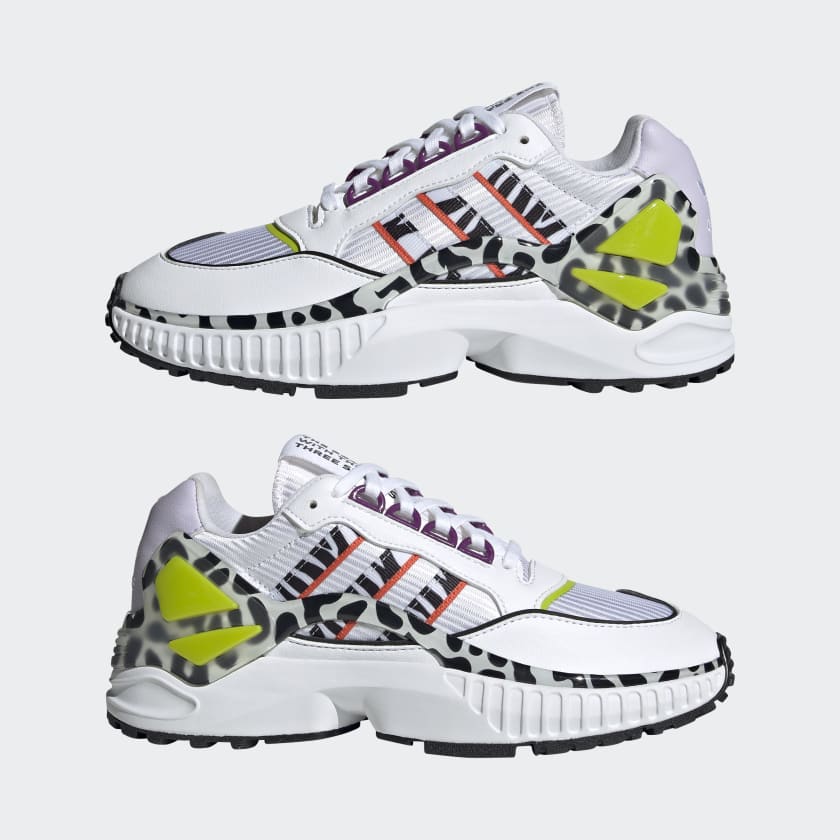Women's ADIDAS Sneakers ZX Wavian in White and Animal Print
