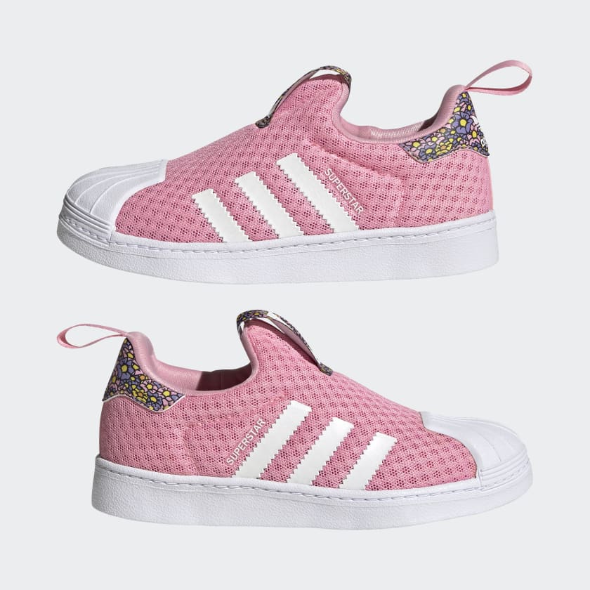 Scarpe Bambina ADIDAS Sneakers Slip On linea Superstar 360 Disney in Tessuto Rosa a sconto Cuoieriashop