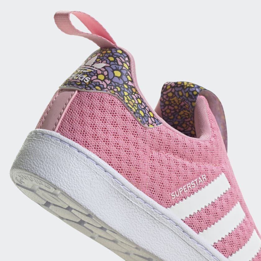 Scarpe Bambina ADIDAS Sneakers Slip On linea Superstar 360 Disney in Tessuto Rosa a sconto Cuoieriashop