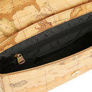 Baguette-Damentasche mit Schultergurt 1A Classe Alviero Martini Idol Bag-Linie mit Geo Classic-Print und Schwarz GZ07