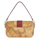 Baguette-Damentasche mit Schultergurt 1A Classe Alviero Martini Idol Bag-Linie mit Geo Classic- und Cabernet-Aufdruck GZ07