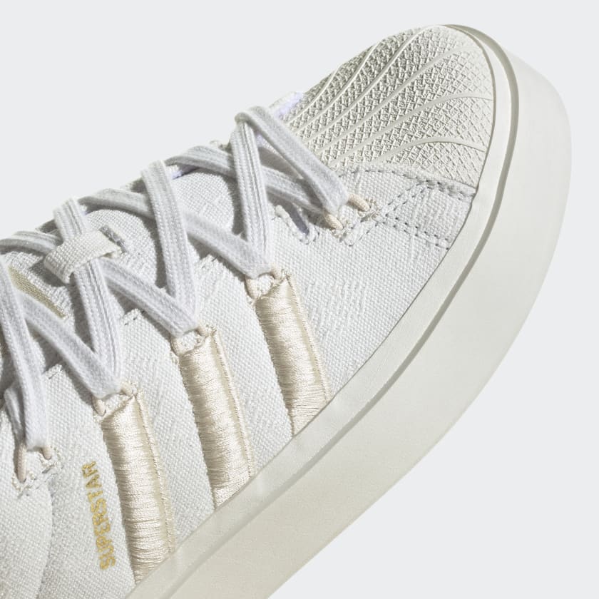 Scarpe Donna ADIDAS Sneakers linea Superstar Bonega W in Tessuto colore White
