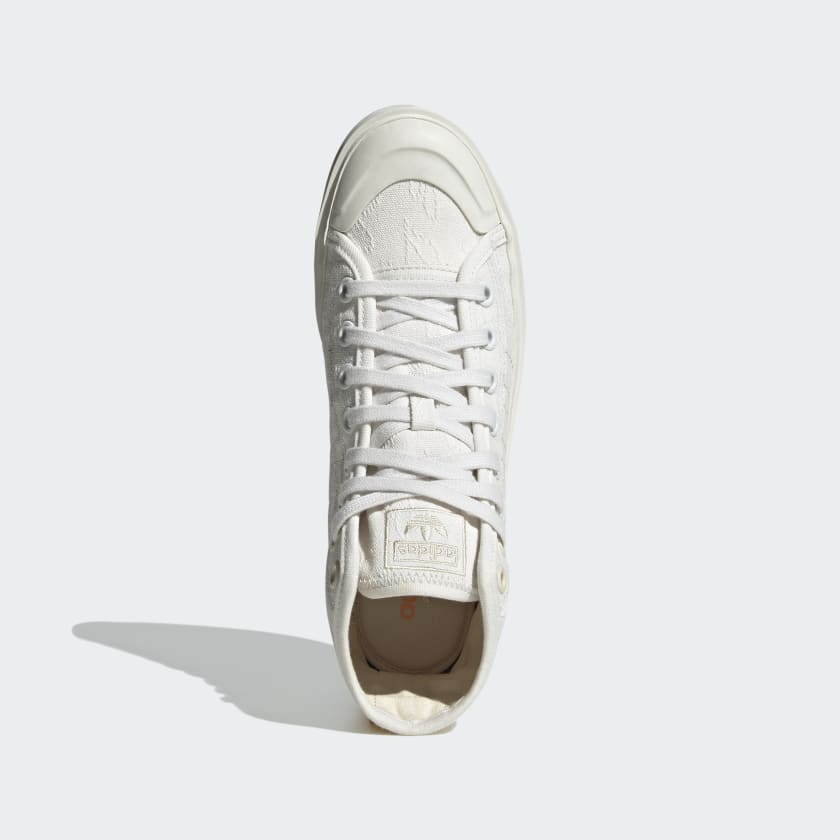Scarpe Donna ADIDAS Sneakers linea Nizza Bonega Mid in Tessuto colore Bianco