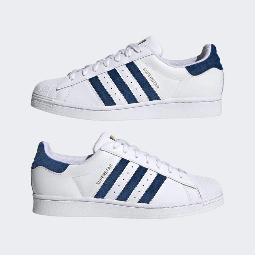 Scarpe ADIDAS Sneakers Uomo linea Superstar in Pelle colore Bianco
