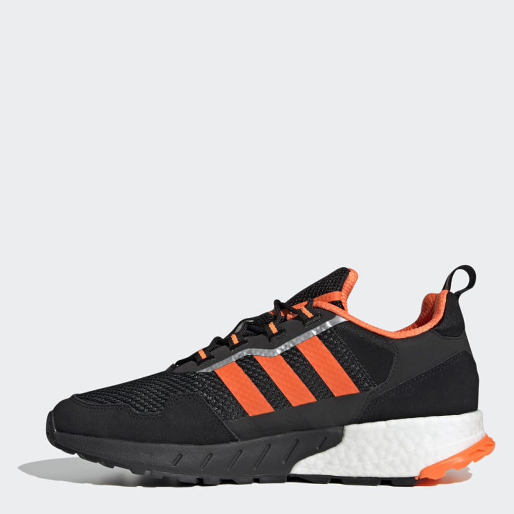 Scarpe Uomo ADIDAS Sneakers linea ZX 1K Boost colore Nero e Arancione a sconto Cuoieriashop