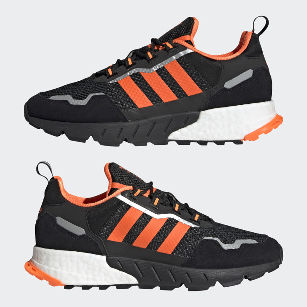 Scarpe Uomo ADIDAS Sneakers linea ZX 1K Boost colore Nero e Arancione