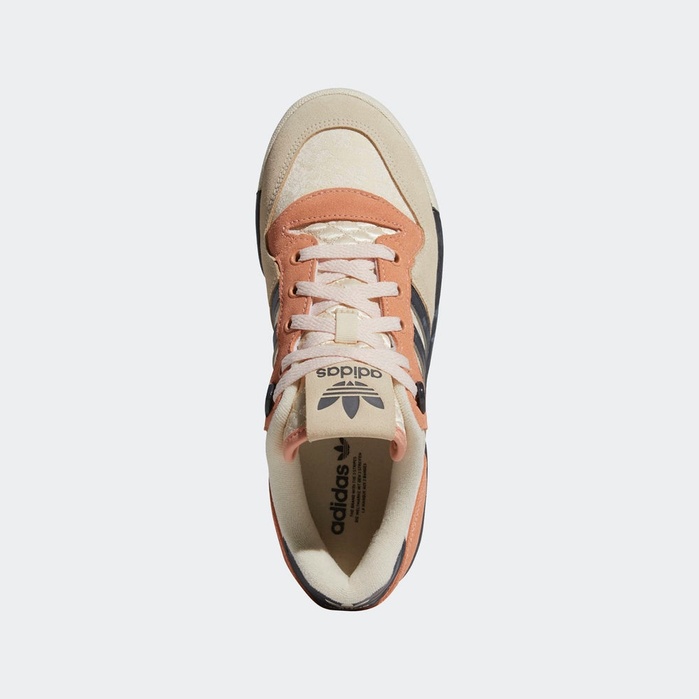 Damenschuhe ADIDAS Sneakers Rivalry Lo W Premium-Linie, Farbe Beige, Rosa und Schwarz