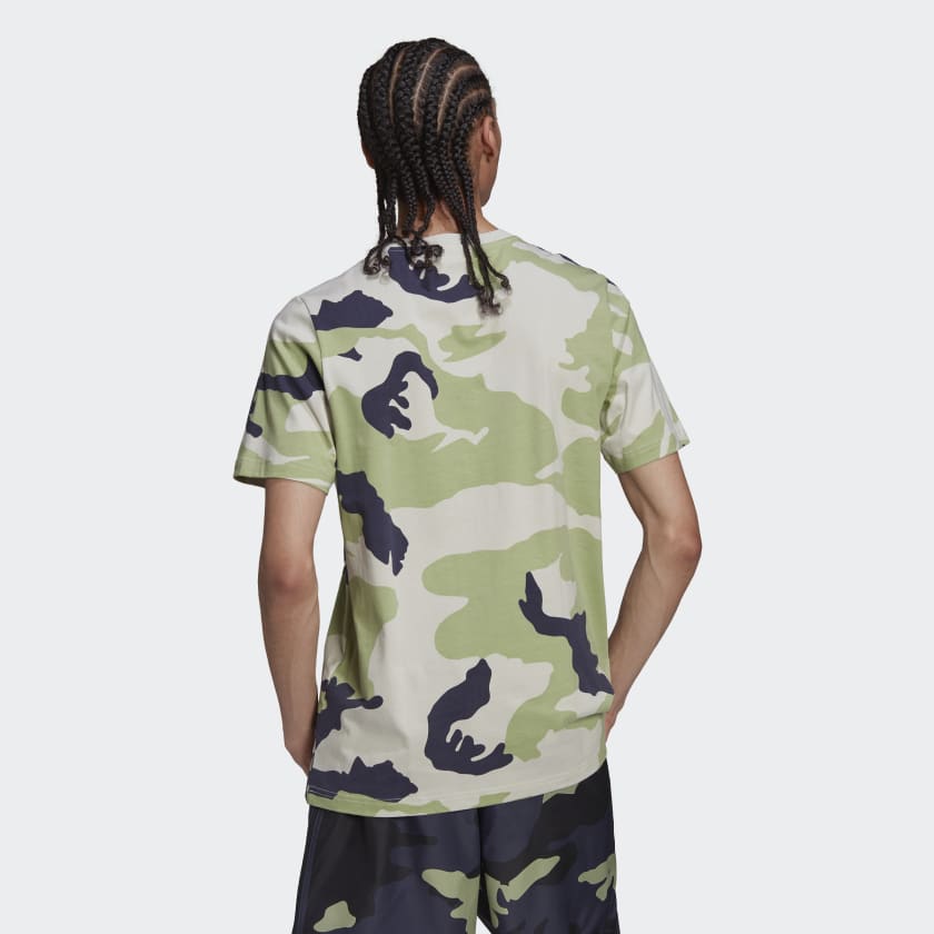 ADIDAS T-Shirt Graphics Camo-Linie in der Farbe Magic Lime