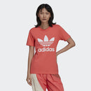 ADIDAS Damen T-Shirt Adicolor Classics Trefoil Linie Farbe Semi Turbo