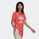 ADIDAS Damen T-Shirt Adicolor Classics Trefoil Linie Farbe Semi Turbo