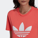 ADIDAS Damen T-Shirt Adicolor Classics Trefoil Linie Farbe Semi Turbo