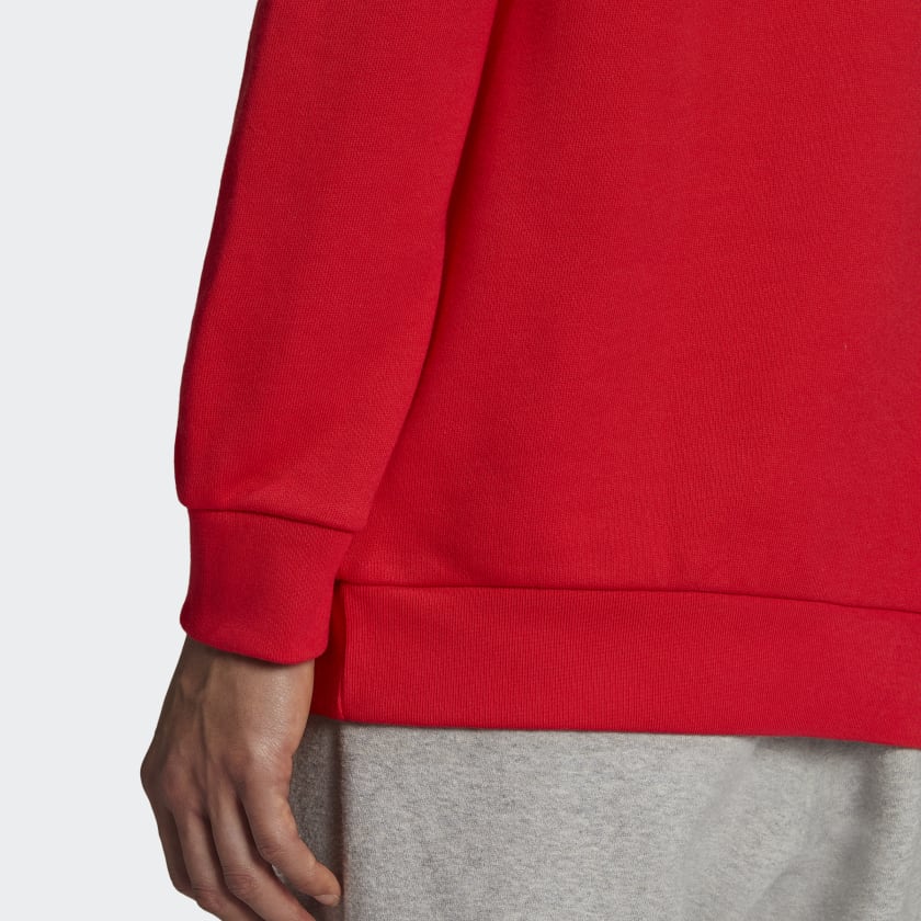 ADIDAS Sweatshirt Adicolor Trefoil Crew Linie in Vivid Red