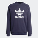 Felpa ADIDAS linea Adicolor Trefoil Crew colore Shadow Navy