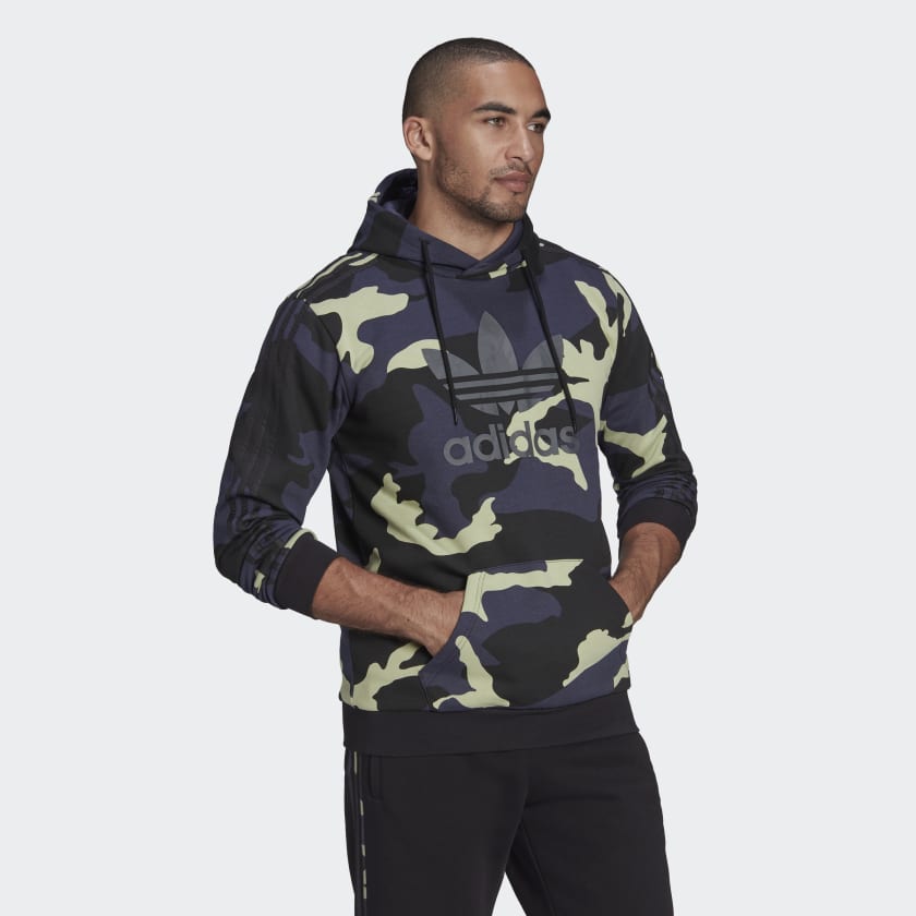 ADIDAS Hoodie Graphics Camo-Linie, Farbe Shadow Navy