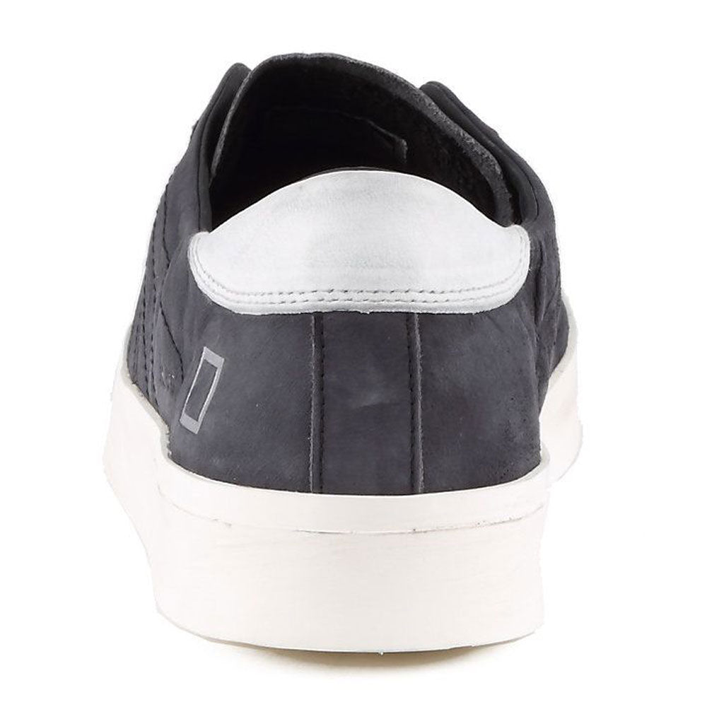 Scarpe Uomo D.A.T.E. Sneakers linea Hill Low Asymmetric in Camoscio Blu