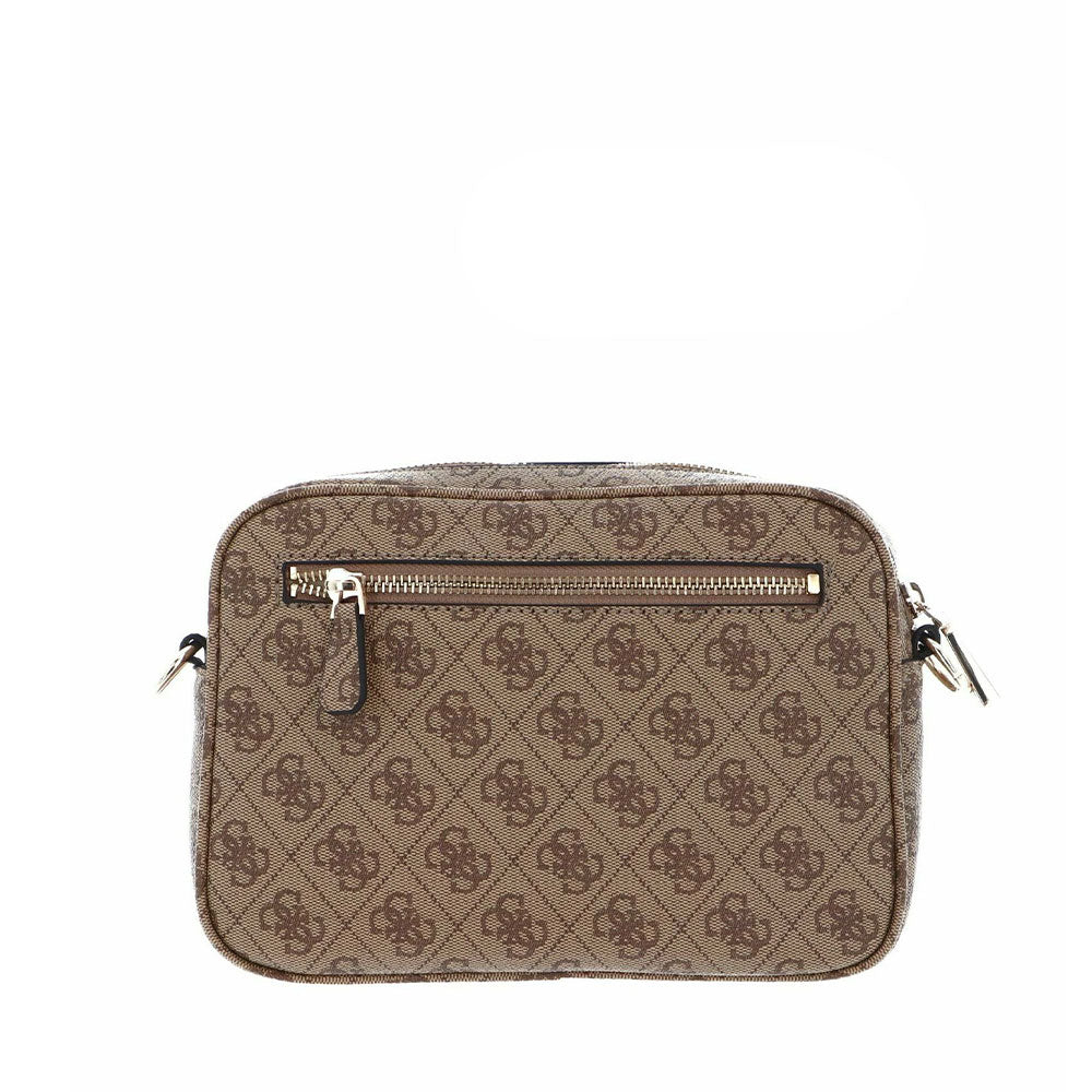 GUESS Damen Umhängetasche Meridian Line Farbe Latte Logo