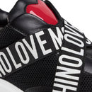 Scarpe Donna LOVE MOSCHINO Sneakers in Rete e Vernice Nero