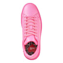 Damenschuhe LOVE MOSCHINO Bold Love-Linie-Sneaker aus Fluo Fuxia-Leder