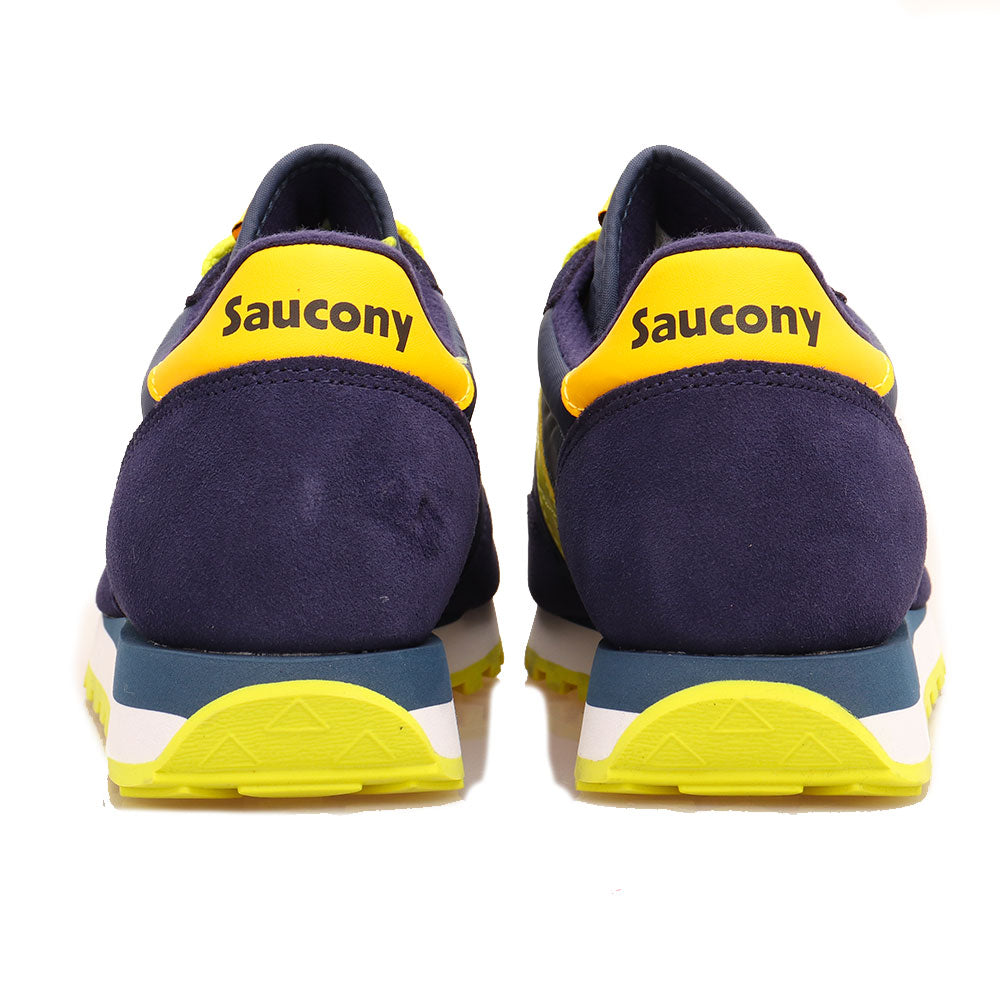 Scarpe Uomo Saucony Sneakers Jazz Original Navy Blue - Giallo