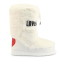 Scarpe Donna LOVE MOSCHINO Stivali da Neve con Dettaglio Eco Fur Bianco
