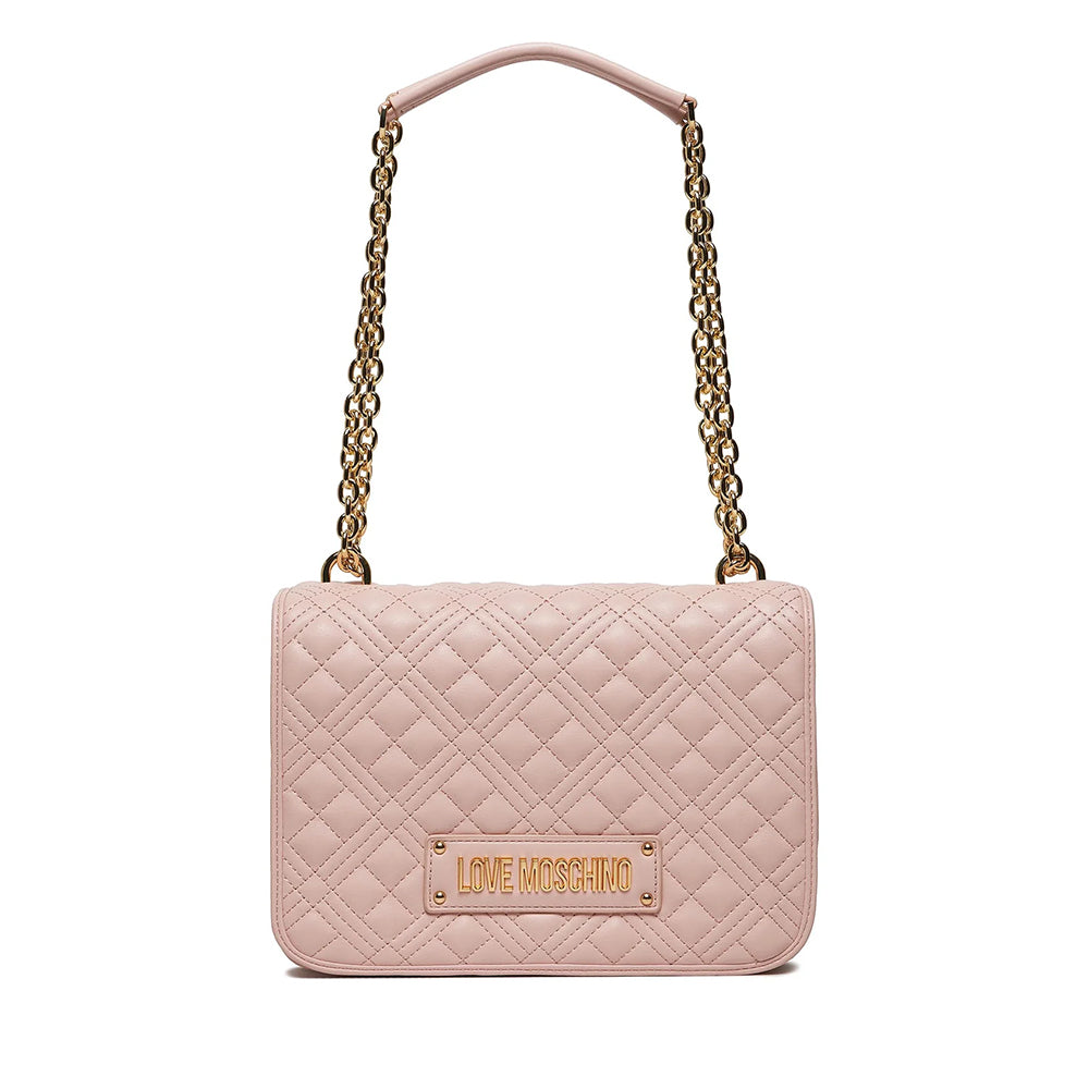 Borsa Donna a Spalla e Tracolla LOVE MOSCHINO linea Shiny Quilted color Cipria