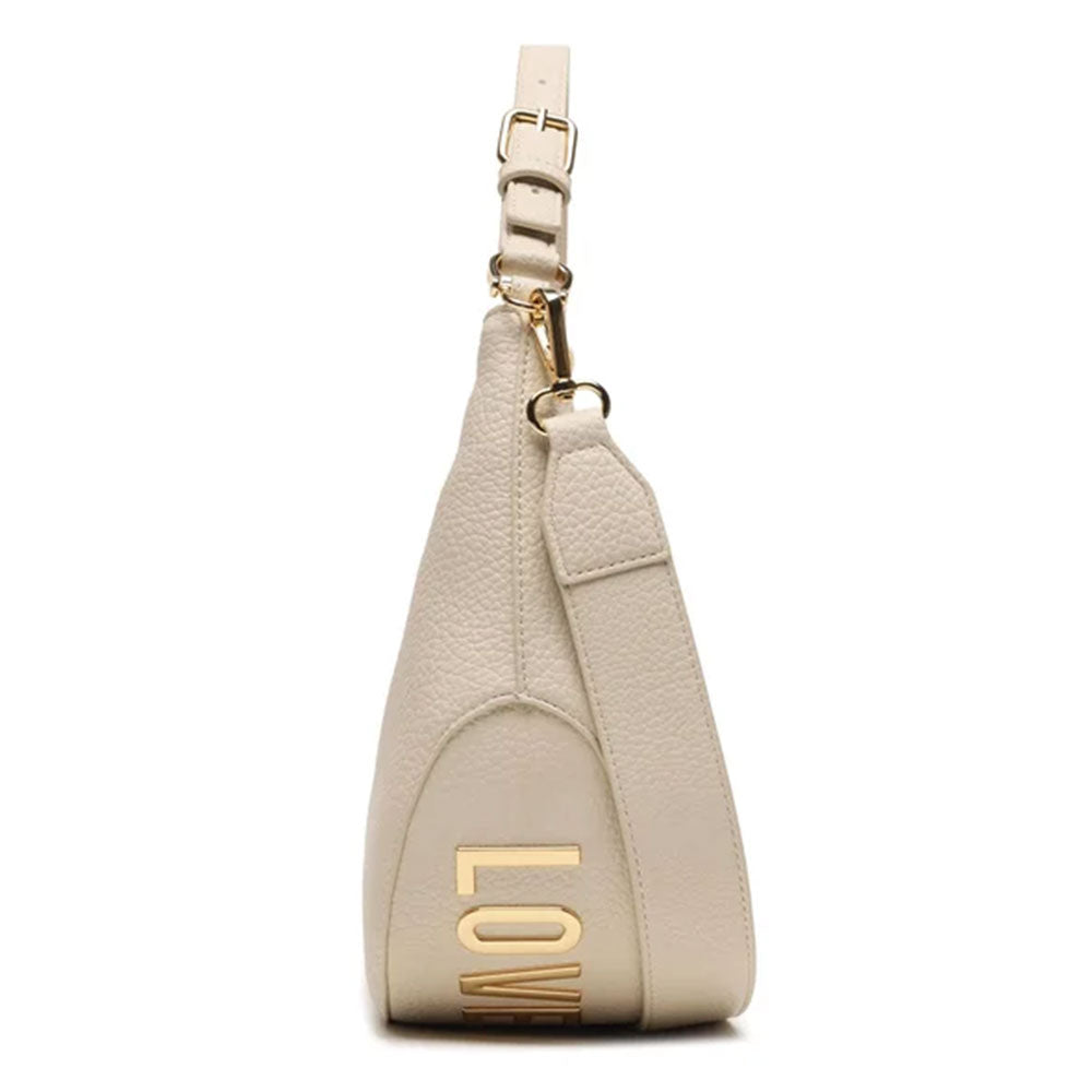 Women's Ivory Large Hobo Bag LOVE MOSCHINO Giant Logo – Cuoieriashop