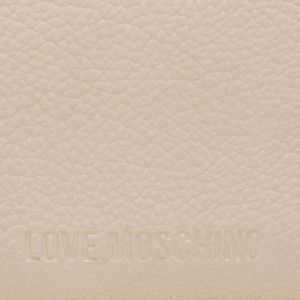 Hobo Bag Grande LOVE MOSCHINO linea Giant Logo color Avorio