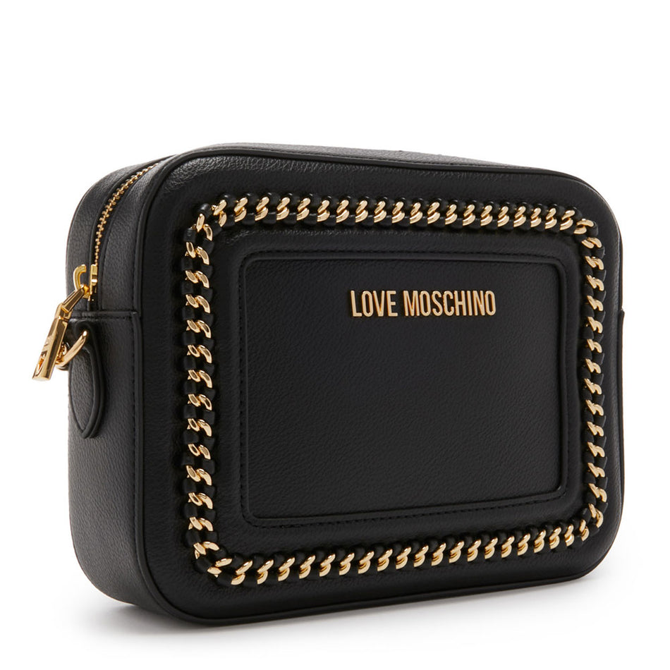 Love Moschino portachiavi con applicazioni gioiello oro main image 1
