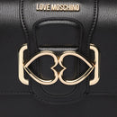 LOVE MOSCHINO Damen Umhängetasche Love Bridge Linie Schwarz