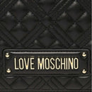 Borsa Donna Trapuntata a Spalla e Tracolla LOVE MOSCHINO linea Logo Lettering colore Nero